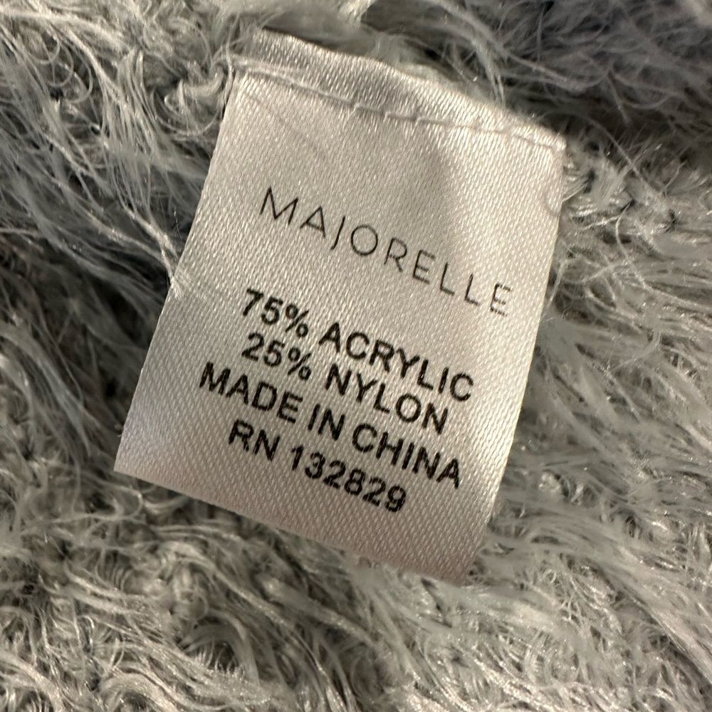 Majorelle marjorie tie side eyelash fuzzy sweater gray - Picture 6 of 6